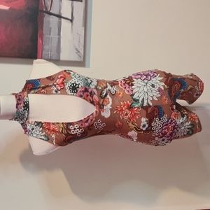 Fashion Nova Beautiful Plunging Neckline Romper. Size S